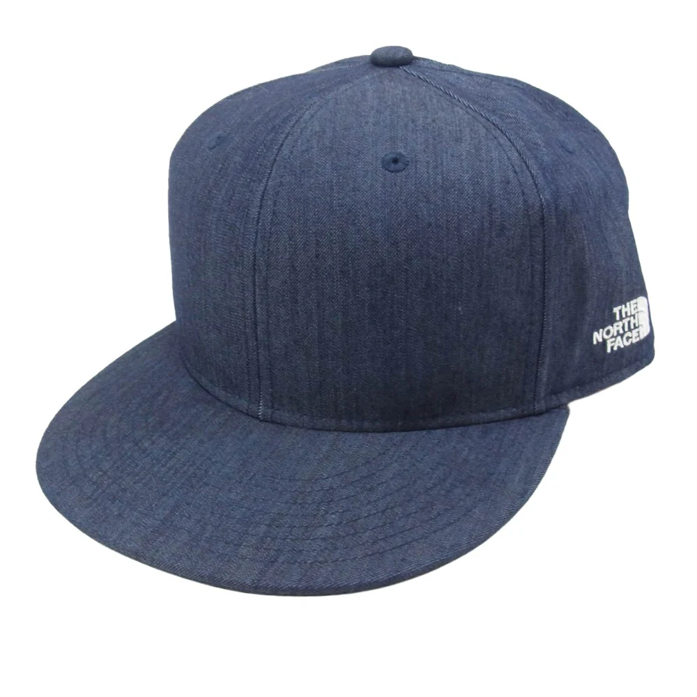 THE NORTH FACE ノースフェイス NN-42130 NYLON DENIM CAP ナイロンデニム キャップ 帽子 インディゴブルー系 FREE【美品】【中古】