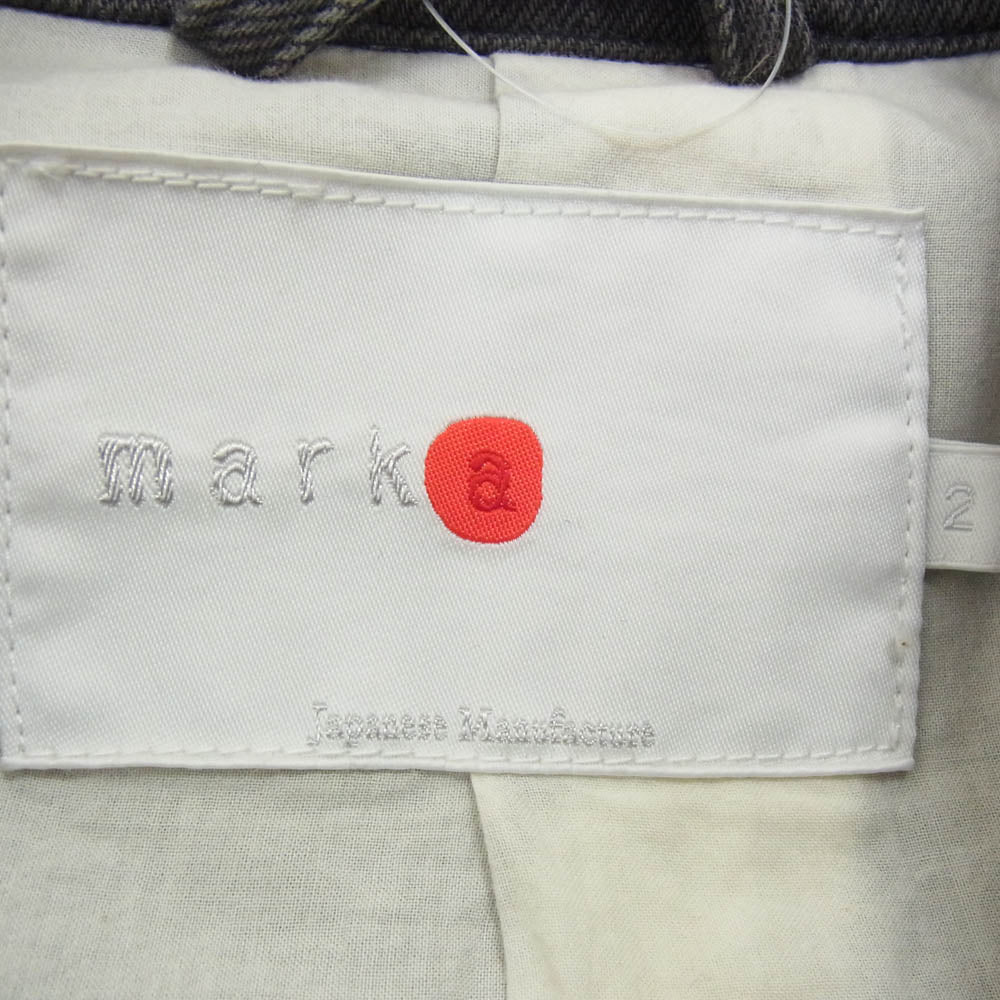 marka マーカ コットン 無地 コットン ジップアップ デニム ジャケット ブラック系 2【中古】 - Image 5