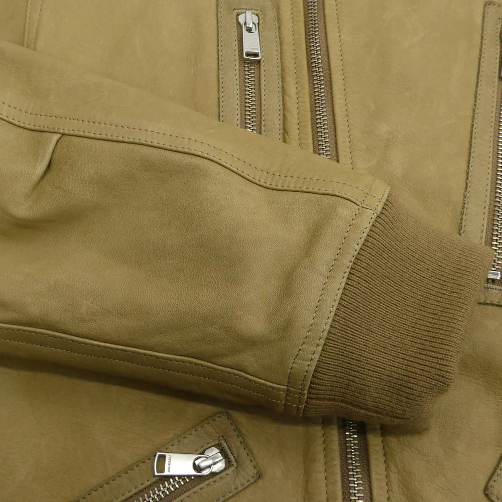 nonnative ノンネイティブ MN-J3610 RIDER BLOUSON COW LEATHER カウレザー ライダース ジャケット イエロー系 2【中古】 - Image 4