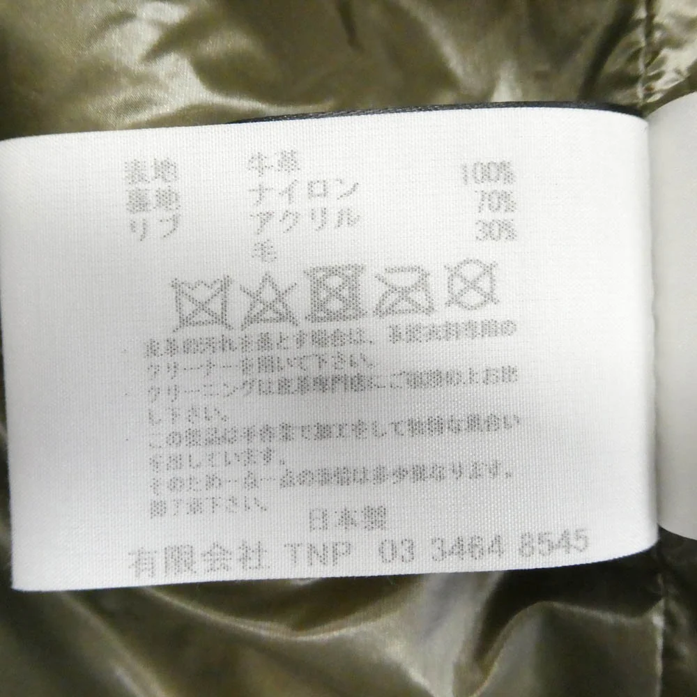 nonnative ノンネイティブ MN-J3610 RIDER BLOUSON COW LEATHER カウレザー ライダース ジャケット イエロー系 2【中古】 - Image 5