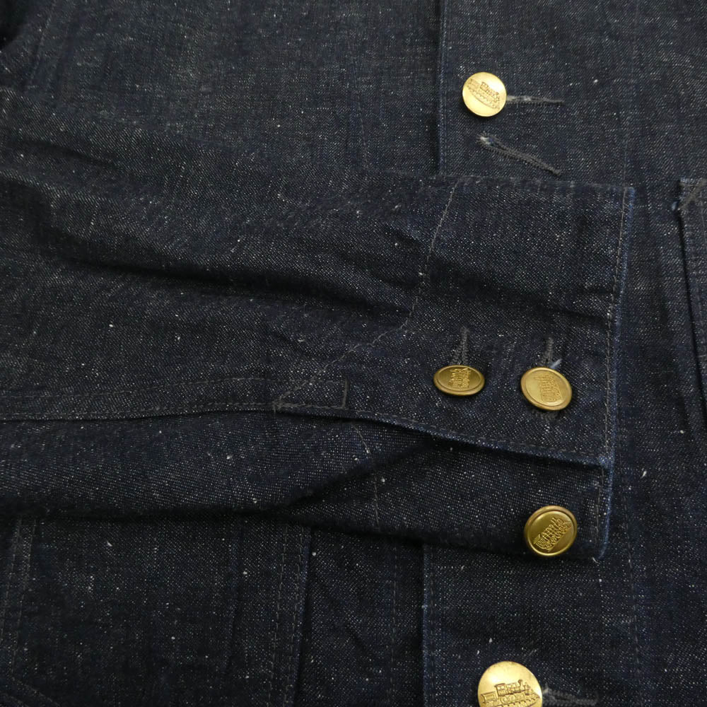 RRL ダブルアールエル USA製 DENIM RAILMAN'S RAILMAN COAT デニム レイルマンズコート カバーオール ジャケット インディゴブルー系 40【美品】【中古】 - Image 4