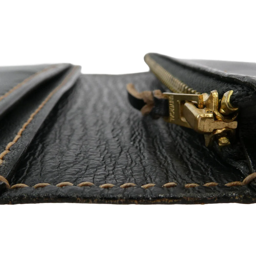 THE FLAT HEAD ザフラットヘッド FRAGMENT CASE ホースハイド 茶芯 フラグメントケース コインケース カードケース ブラック系【中古】 - Image 4