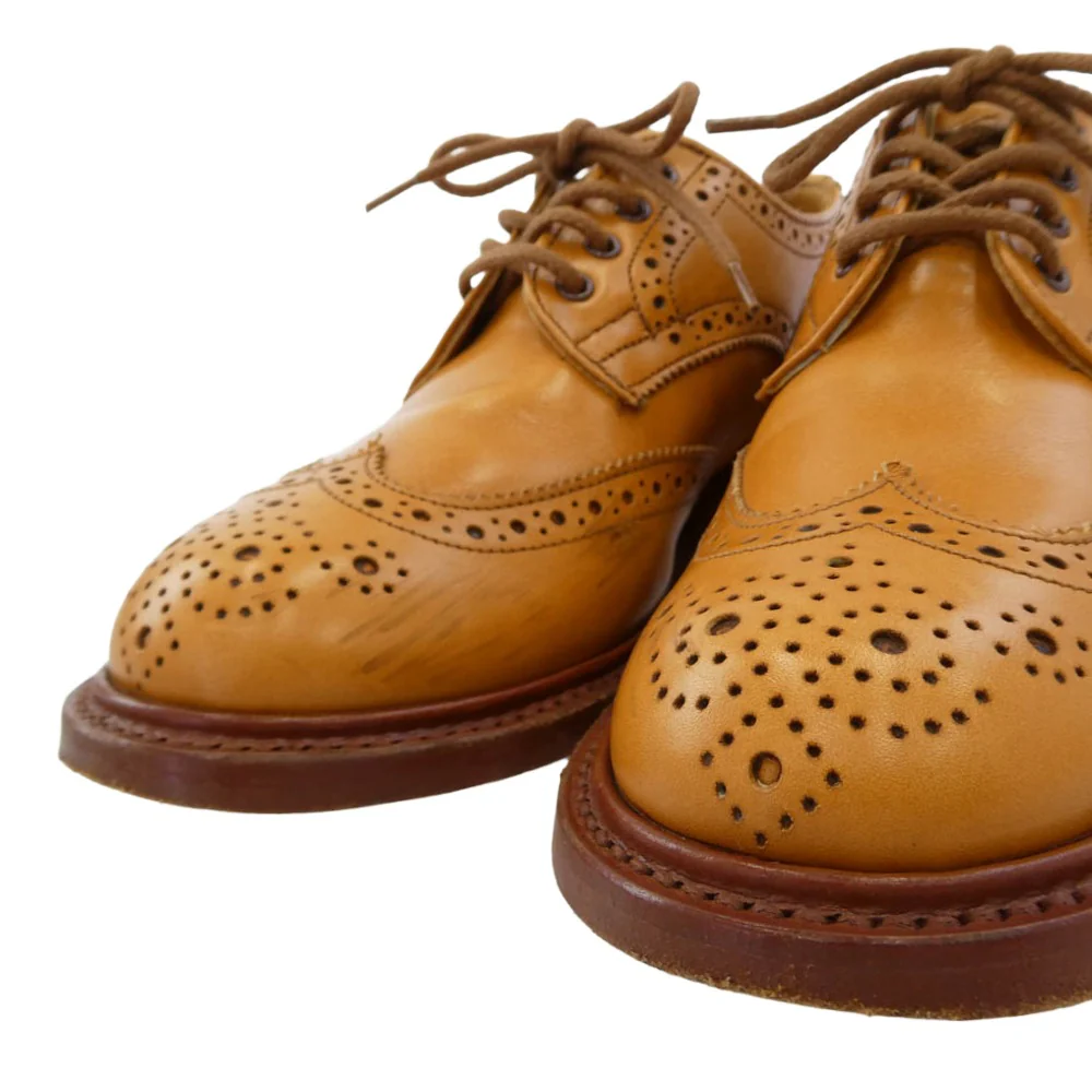 Tricker's ããªãã«ãŒãº L5633 BOURTON ããŒãã³ ãŠã€ã³ã°ããã ã·ã¥ãŒãº ã¬ã¶ãŒãœãŒã« ãšã€ã³ã³ ã¬ãã£ãŒã¹ ã©ã€ããã©ãŠã³ç³» 3.5-4ãäžå€ã - Image 4