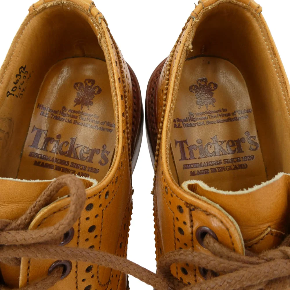 Tricker's ããªãã«ãŒãº L5633 BOURTON ããŒãã³ ãŠã€ã³ã°ããã ã·ã¥ãŒãº ã¬ã¶ãŒãœãŒã« ãšã€ã³ã³ ã¬ãã£ãŒã¹ ã©ã€ããã©ãŠã³ç³» 3.5-4ãäžå€ã - Image 5