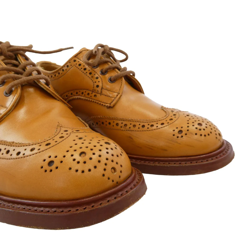 Tricker's ããªãã«ãŒãº L5633 BOURTON ããŒãã³ ãŠã€ã³ã°ããã ã·ã¥ãŒãº ã¬ã¶ãŒãœãŒã« ãšã€ã³ã³ ã¬ãã£ãŒã¹ ã©ã€ããã©ãŠã³ç³» 3.5-4ãäžå€ã - Image 8