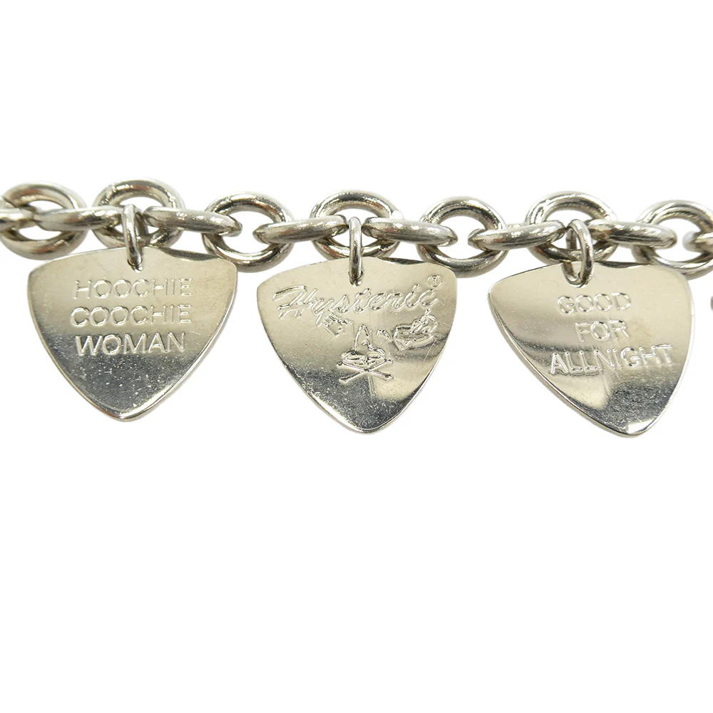 HYSTERIC GLAMOUR ヒステリックグラマー 01221QA01906 5連 ピック ブレスレット シルバー系【中古】 - Image 4