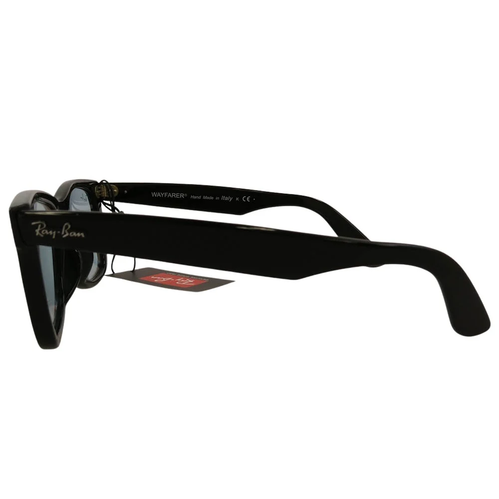 Ray-Ban レイバン RB2140-F ORIGINAL WAYFARER CLASSIC ウェイファーラー サングラス ブルーグレーレンズ ブラック系 52□22【中古】 - Image 3