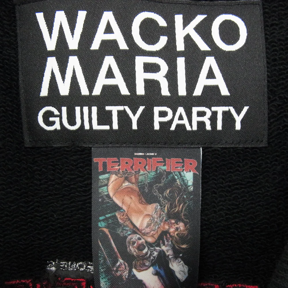 WACKO MARIA ワコマリア Terrifier Heavy Weight Sweat Shirt テリファー ヘビー ウェイト スウェット シャツ トレーナー ブラック系 M【中古】 - Image 5
