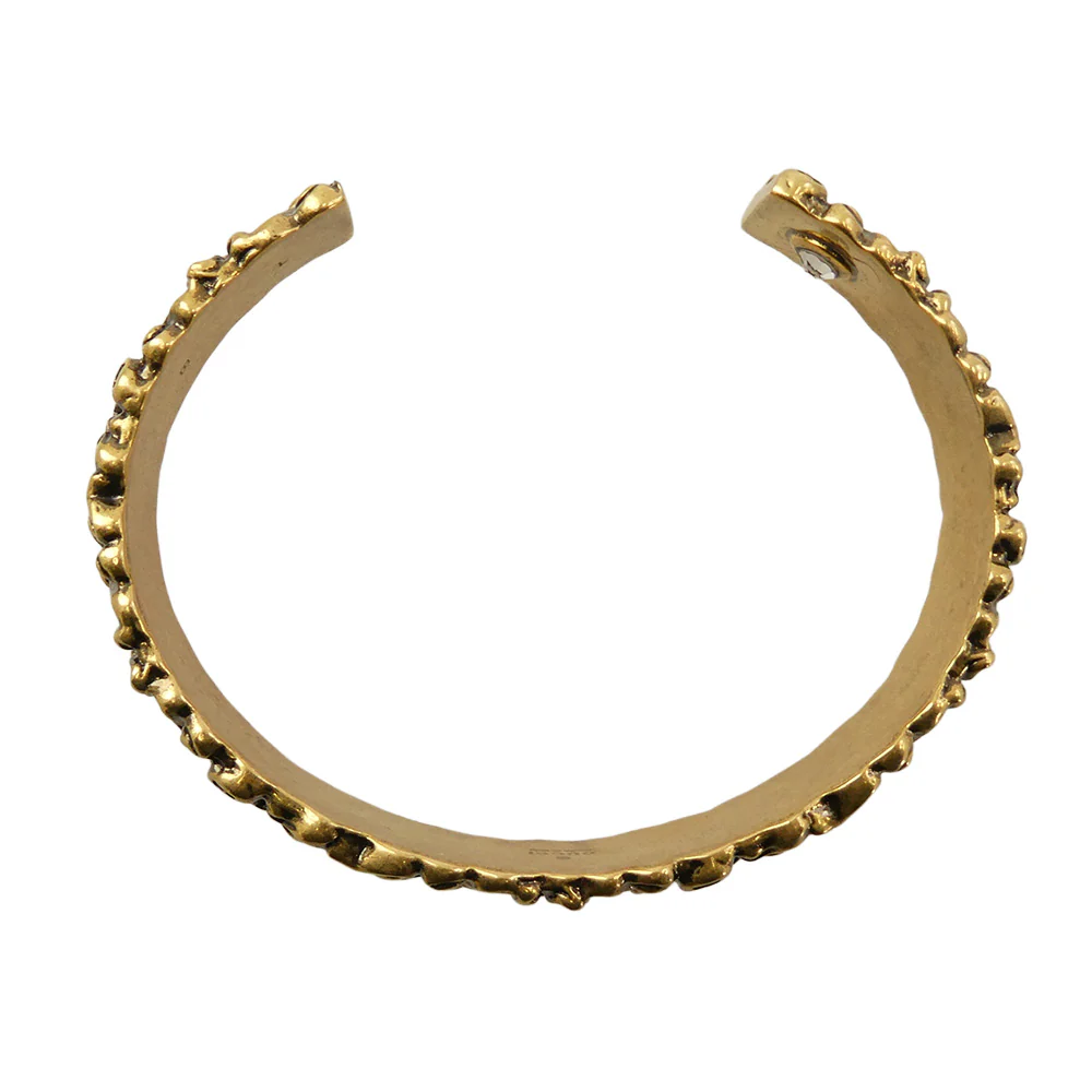 GUCCI グッチ ライオン たてがみモチーフ バングル ゴールド系 L【中古】 - Image 6