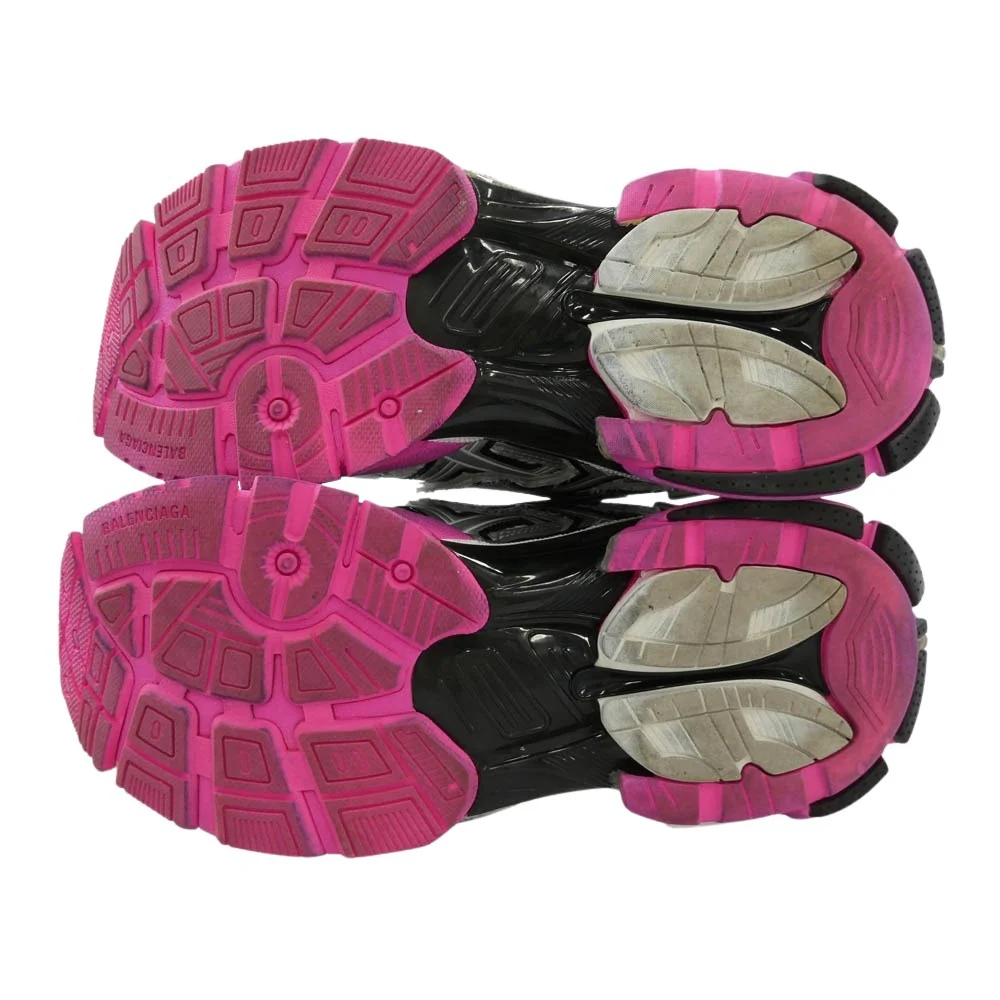 BALENCIAGA バレンシアガ 677402 Runner Sneakers ランナー ダメージ加工 メッシュ レザー ローカットシューズ スニーカー シルバー系 ピンク系 ブラック系 JP/25cm【中古】 - Image 6