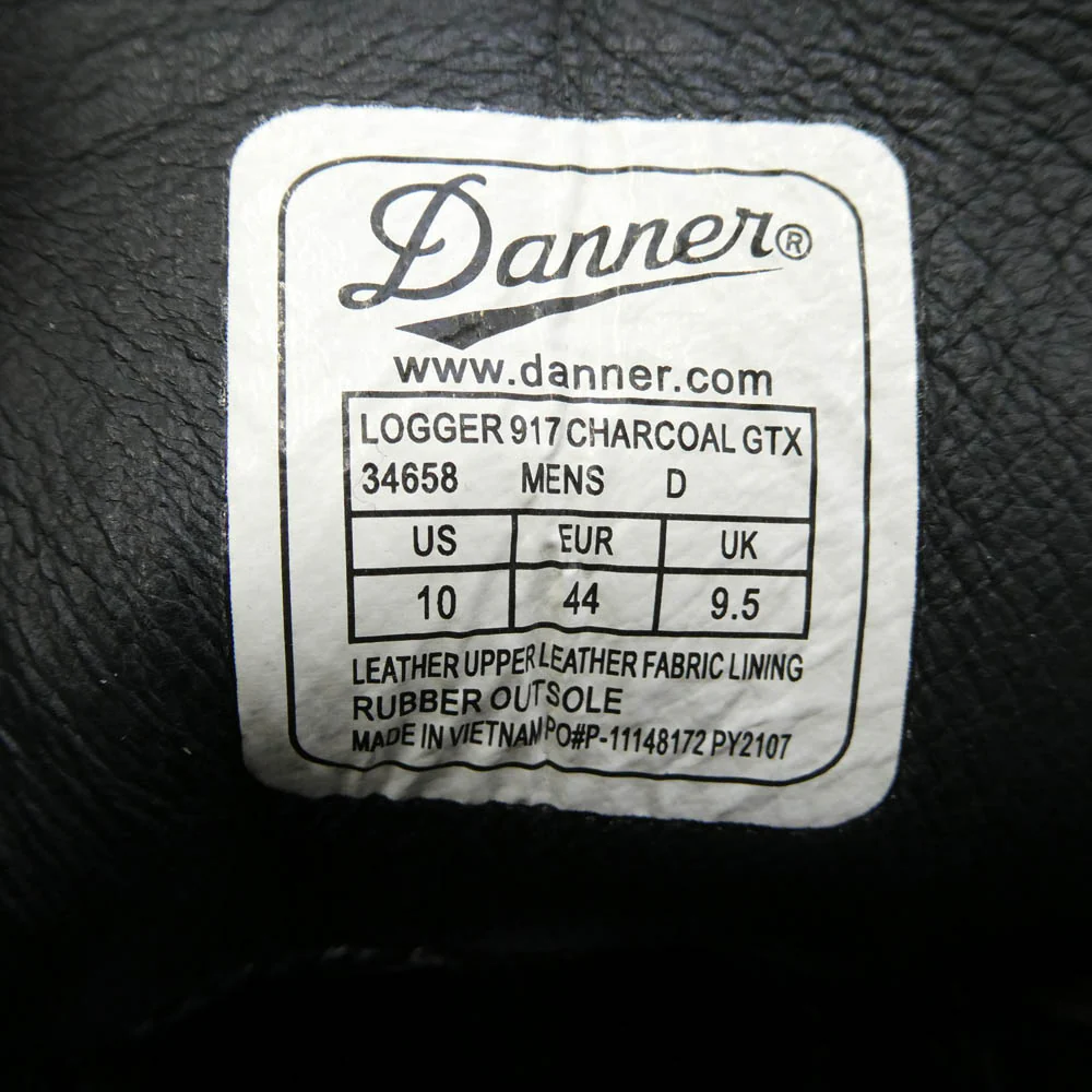 Danner ダナー 34658 Logger 917 ロガー ブーツ チャコール系 Multi系 US10【極上美品】【中古】 - Image 7
