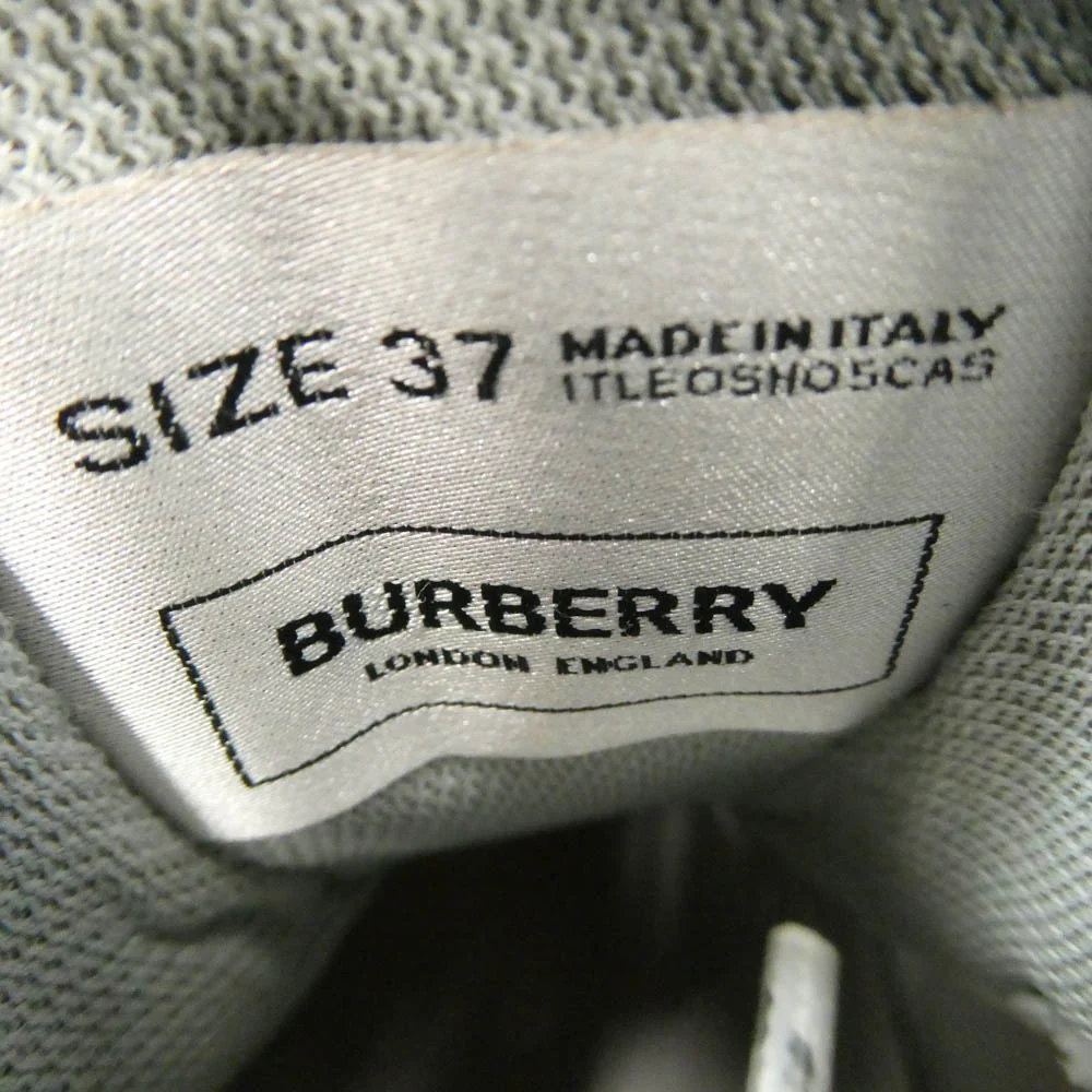 BURBERRY バーバリー LOW TOP SNEAKERS スニーカー ホワイト系 レッド系 37【中古】 - Image 7