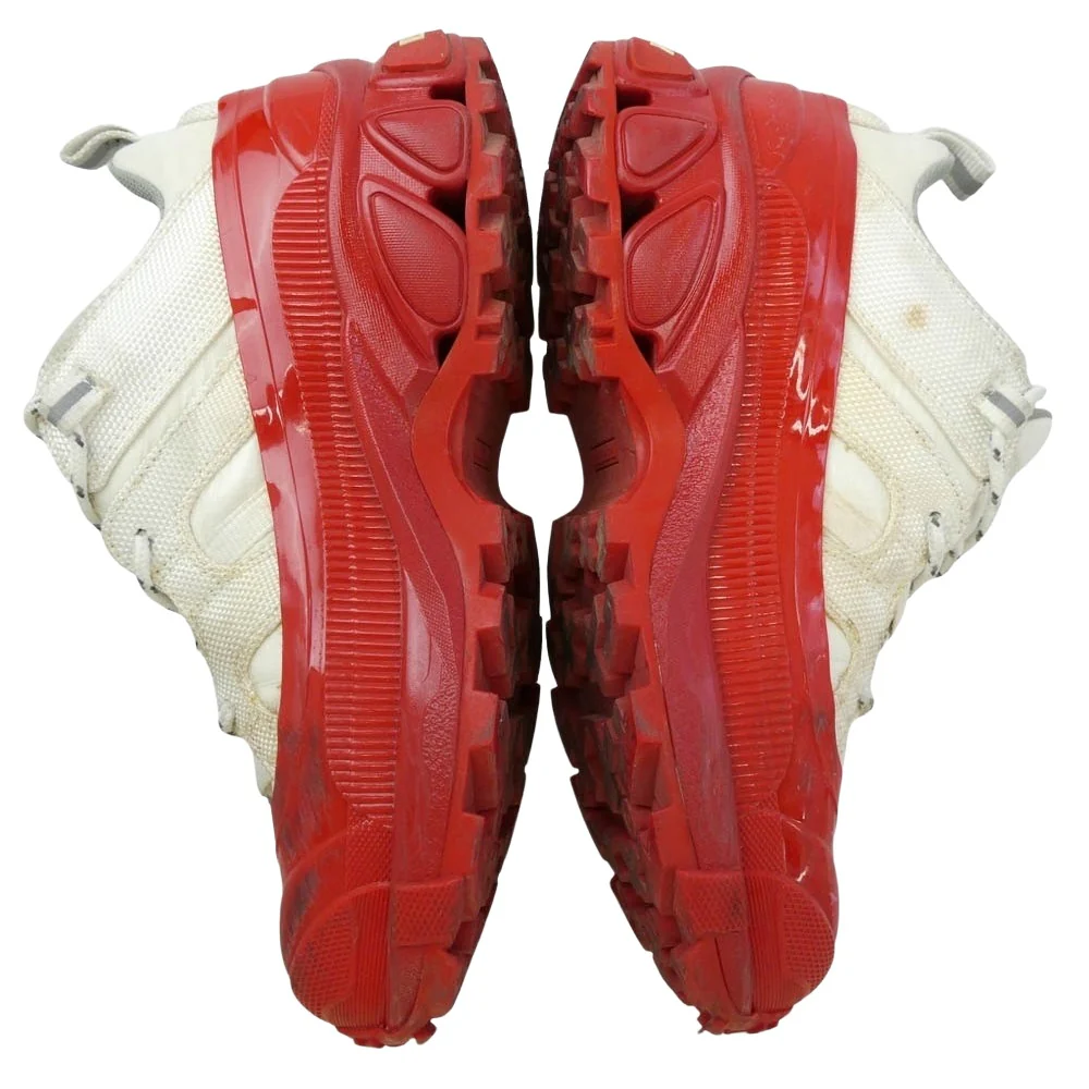 BURBERRY バーバリー LOW TOP SNEAKERS スニーカー ホワイト系 レッド系 37【中古】 - Image 8