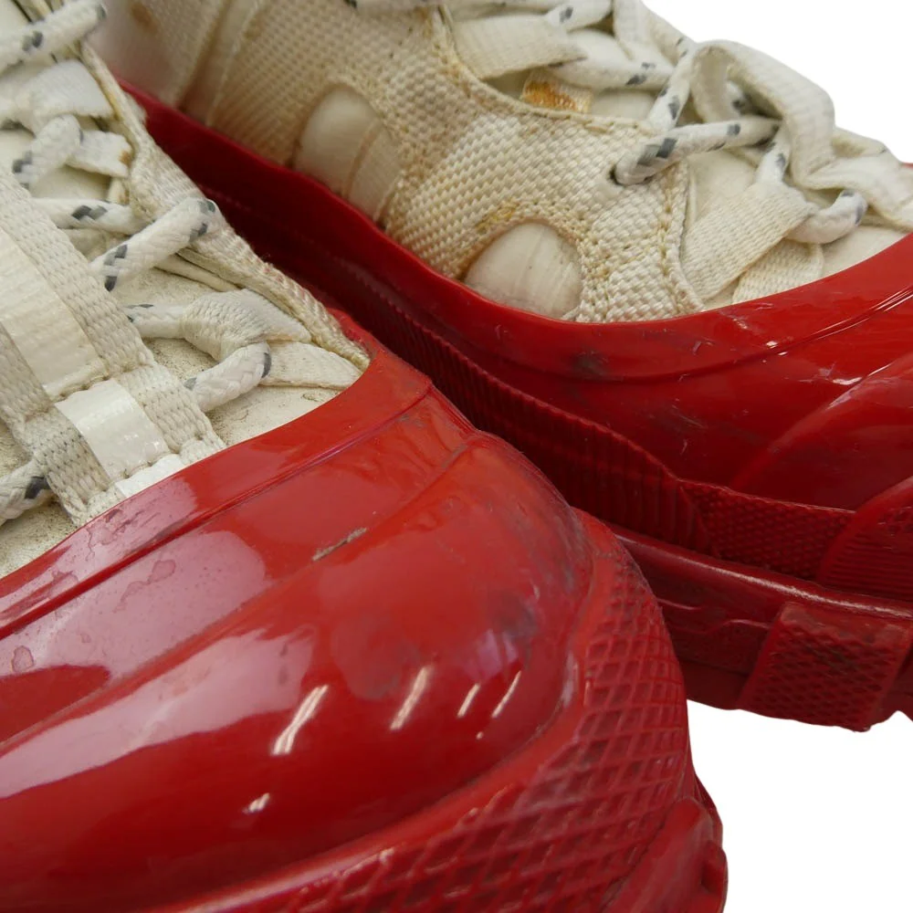 BURBERRY バーバリー LOW TOP SNEAKERS スニーカー ホワイト系 レッド系 37【中古】 - Image 9