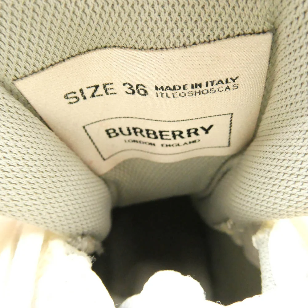 BURBERRY バーバリー 8021161 LOW TOP SNEAKERS スニーカー ホワイト ホワイト系 36【中古】 - Image 7