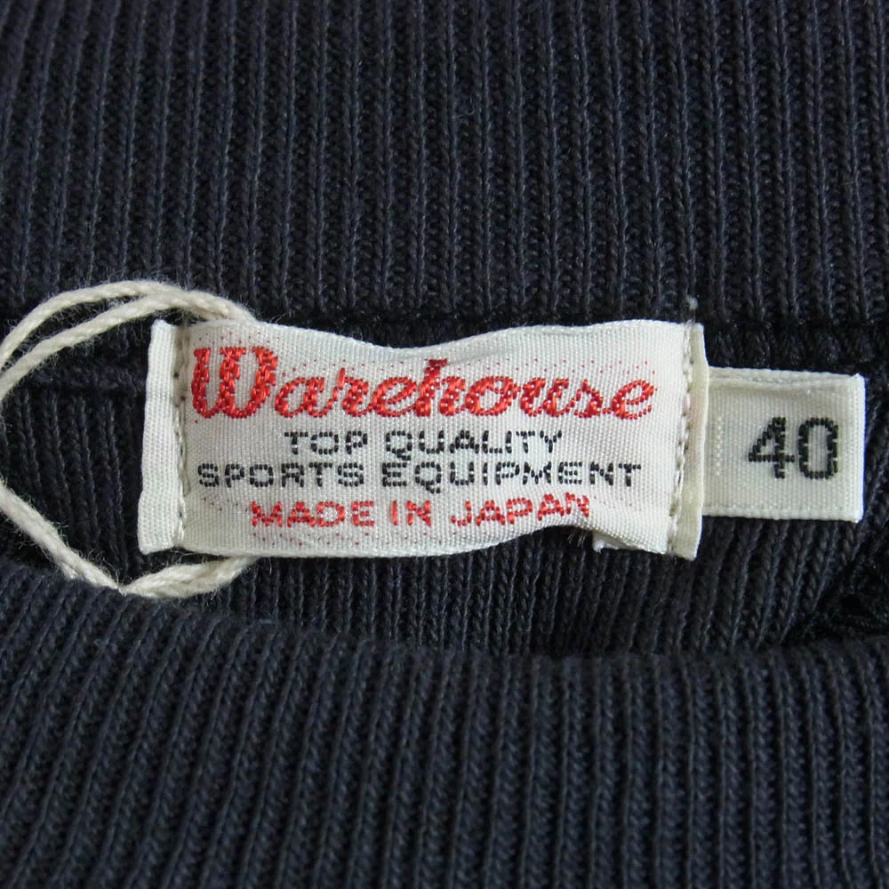 WAREHOUSE ウエアハウス LOT.403 吊り編み クルーネック 両V スウェット ブラック系 40【中古】 - Image 5