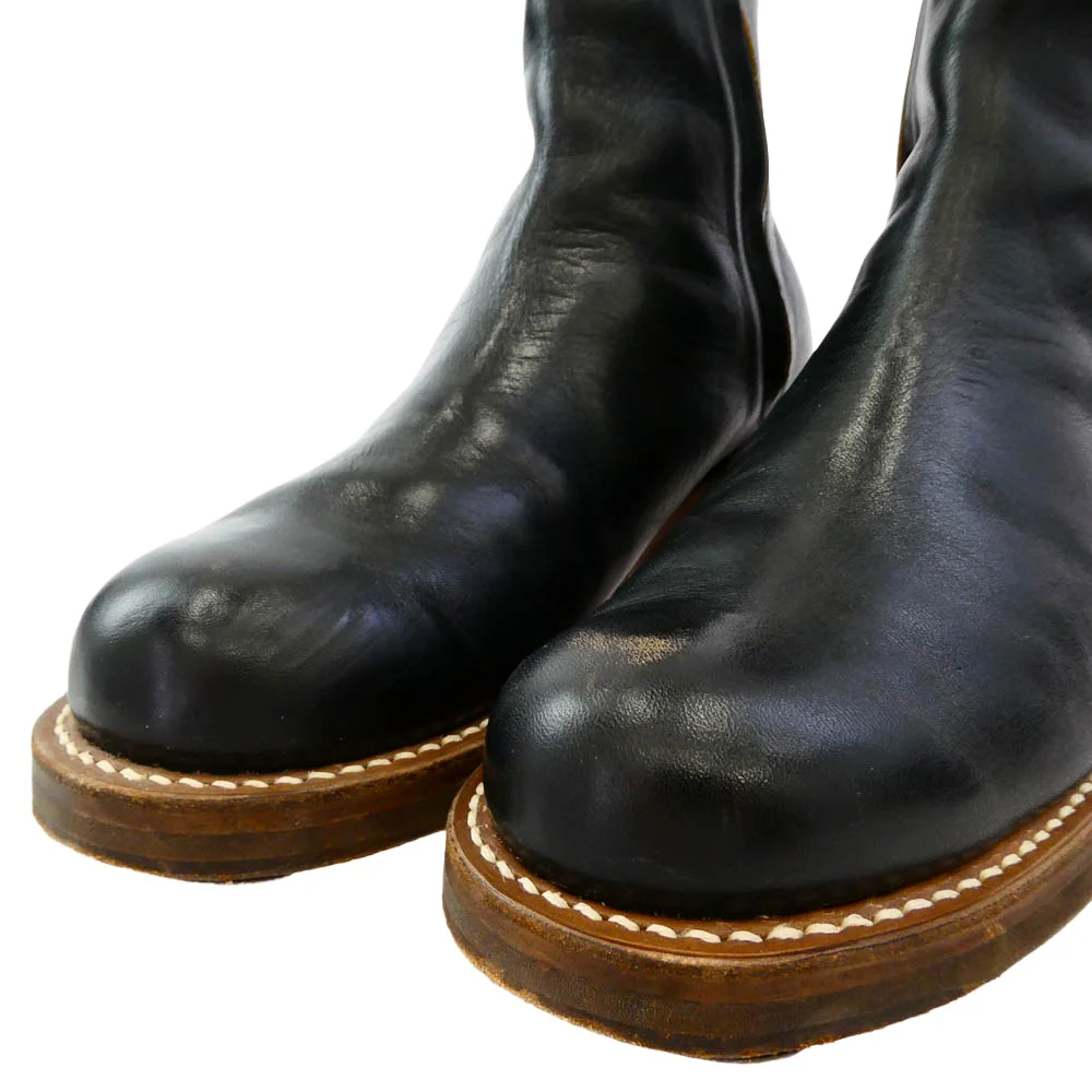 ROLLING DUB TRIO ローリングダブトリオ RDT-A14 CASPER BLACK HORSEHIDE 茶芯 キャスパー ブラック ホースハイド レザー サイドジップ ブーツ ブラック系 25.5cm【中古】 - Image 4