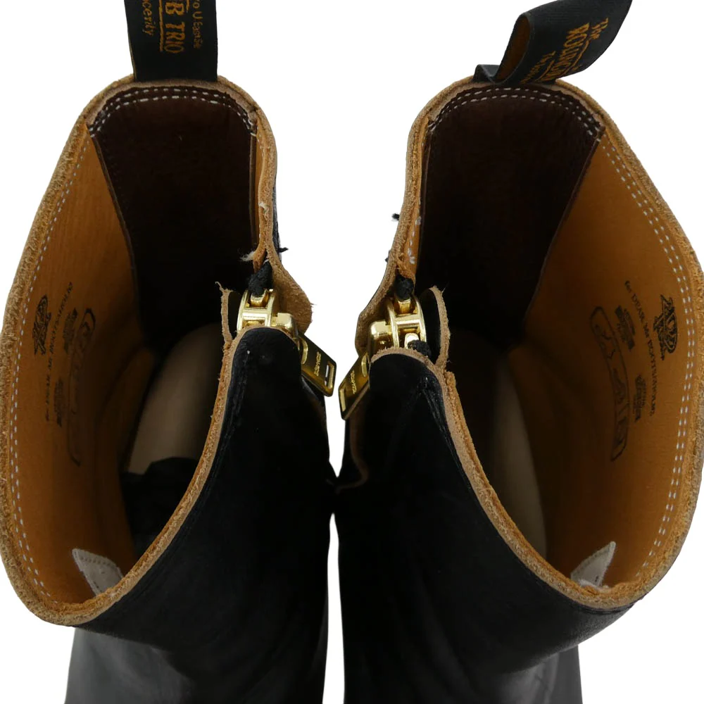 ROLLING DUB TRIO ローリングダブトリオ RDT-A14 CASPER BLACK HORSEHIDE 茶芯 キャスパー ブラック ホースハイド レザー サイドジップ ブーツ ブラック系 25.5cm【中古】 - Image 5