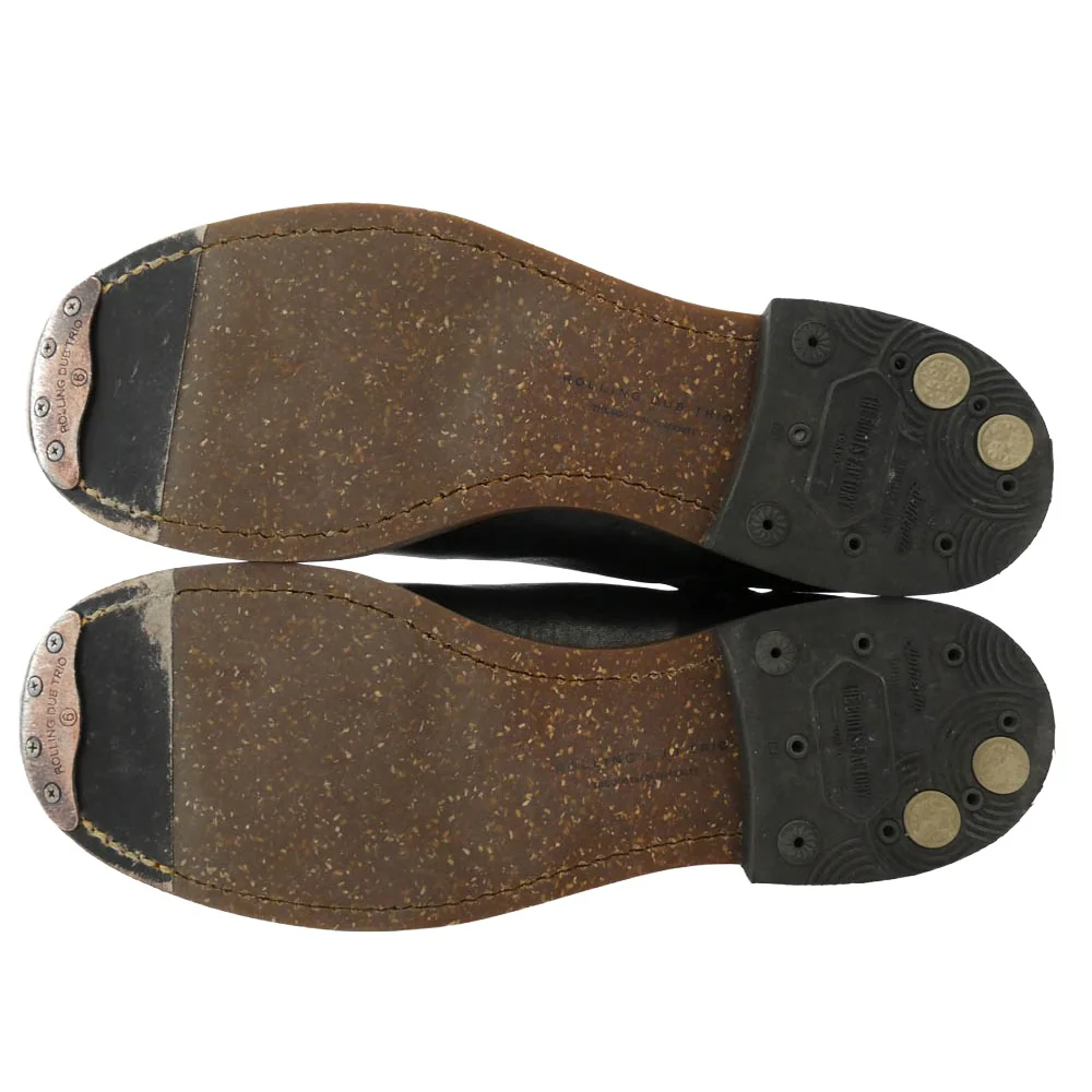 ROLLING DUB TRIO ローリングダブトリオ RDT-A14 CASPER BLACK HORSEHIDE 茶芯 キャスパー ブラック ホースハイド レザー サイドジップ ブーツ ブラック系 25.5cm【中古】 - Image 6
