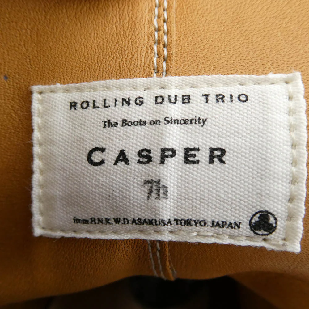 ROLLING DUB TRIO ローリングダブトリオ RDT-A14 CASPER BLACK HORSEHIDE 茶芯 キャスパー ブラック ホースハイド レザー サイドジップ ブーツ ブラック系 25.5cm【中古】 - Image 7