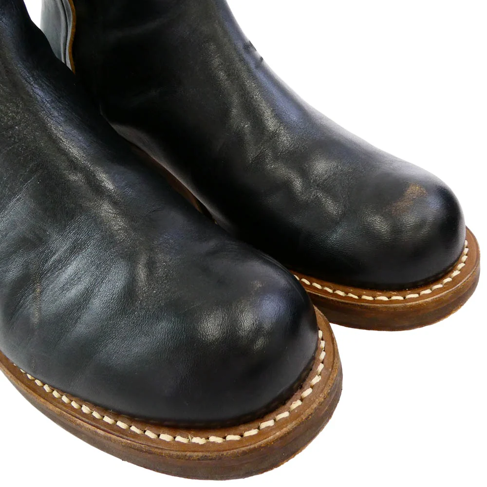 ROLLING DUB TRIO ローリングダブトリオ RDT-A14 CASPER BLACK HORSEHIDE 茶芯 キャスパー ブラック ホースハイド レザー サイドジップ ブーツ ブラック系 25.5cm【中古】 - Image 8