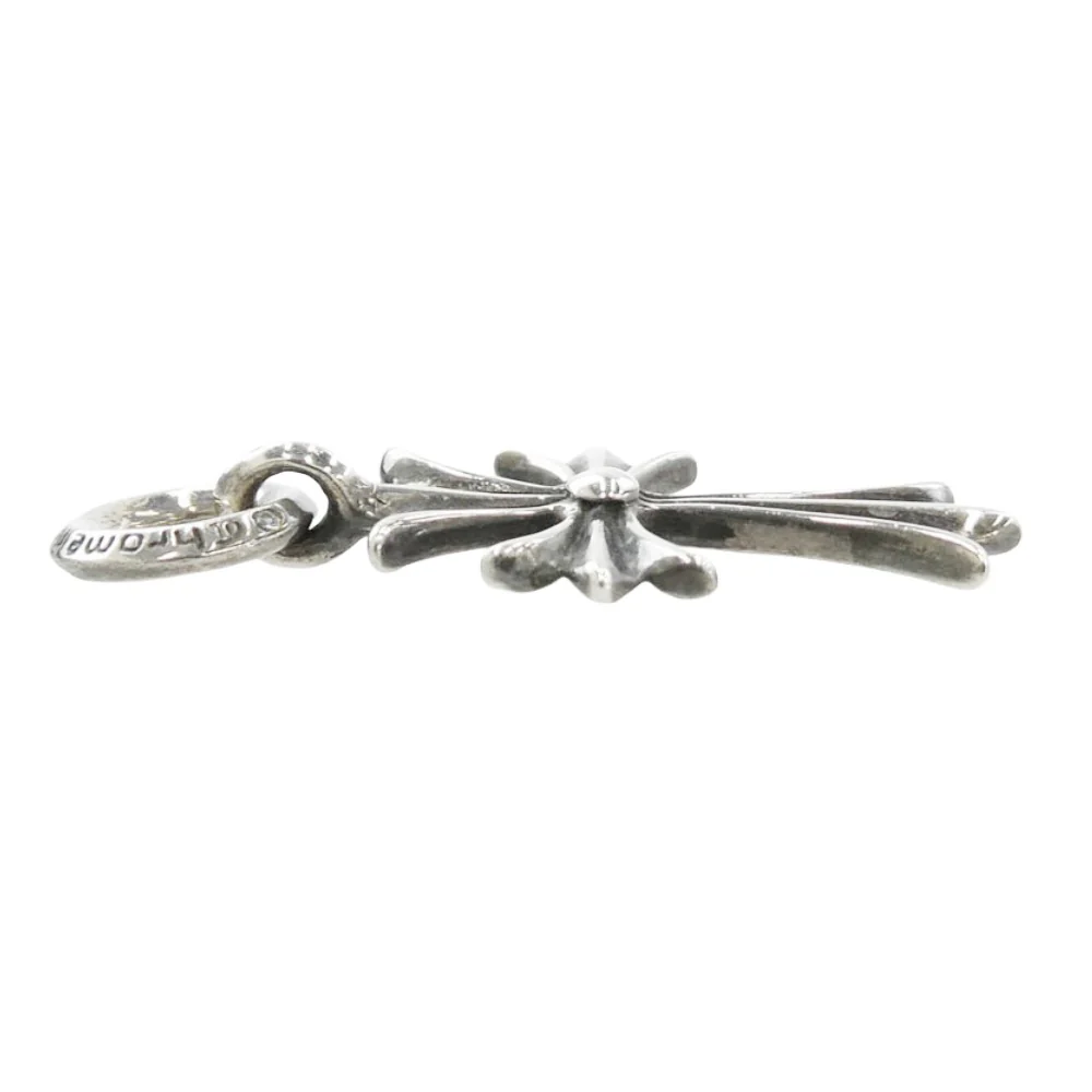 CHROME HEARTS クロムハーツ（原本無） TINY CH CROSS オールド タイニー CHクロス チャーム ペンダントトップ シルバー系【中古】 - Image 3