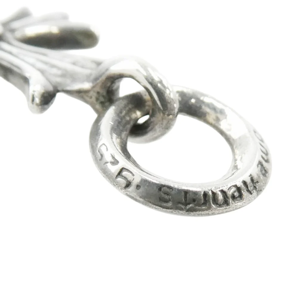 CHROME HEARTS クロムハーツ（原本無） TINY CH CROSS オールド タイニー CHクロス チャーム ペンダントトップ シルバー系【中古】 - Image 5