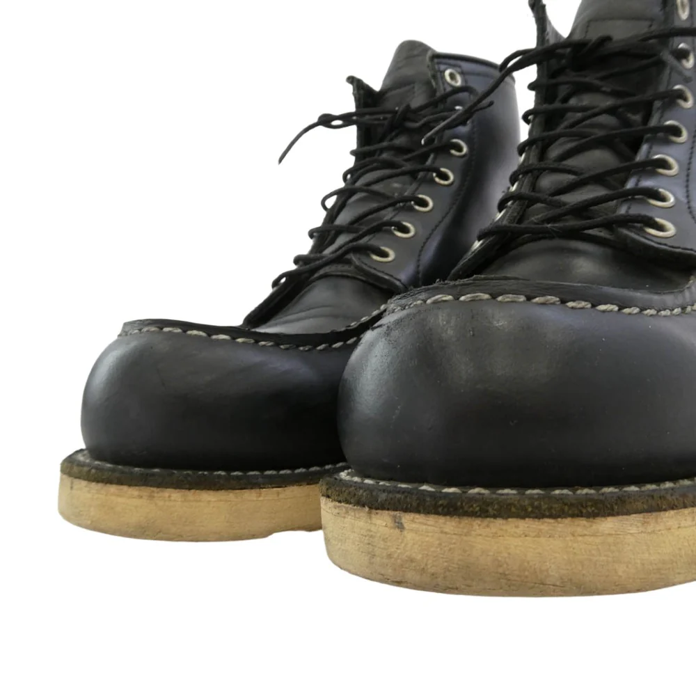 RED WING レッドウィング 8130 USA製 8130 MOC TOE BOOTS モックトゥ ブーツ ブラック系 28.5cm【中古】 - Image 4