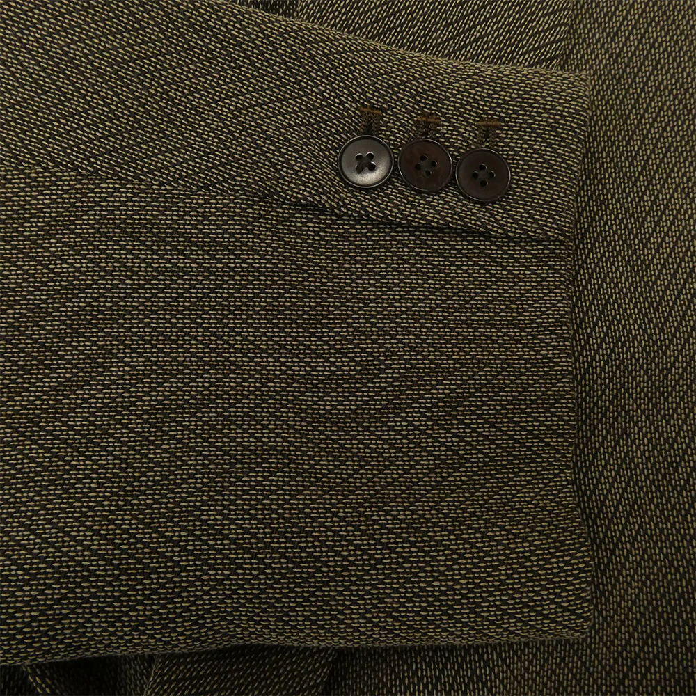 seya. セヤ SIWA TAILORED W JACKET TRAVEL PANTS ヘリンボーン テーラードジャケット スラックスパンツ セットアップ ブラウン系 2【中古】 - Image 5
