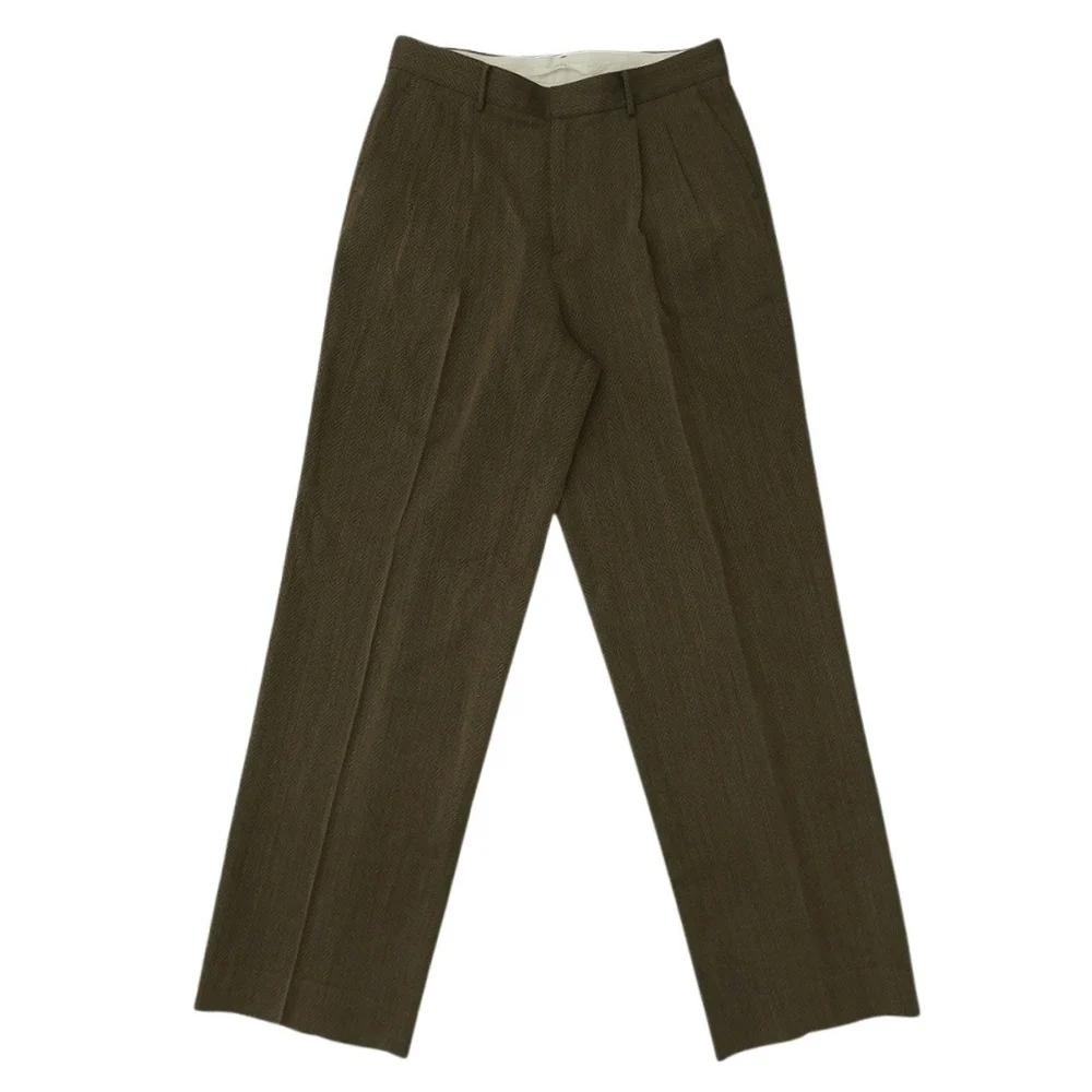 seya. セヤ SIWA TAILORED W JACKET TRAVEL PANTS ヘリンボーン テーラードジャケット スラックスパンツ セットアップ ブラウン系 2【中古】 - Image 7