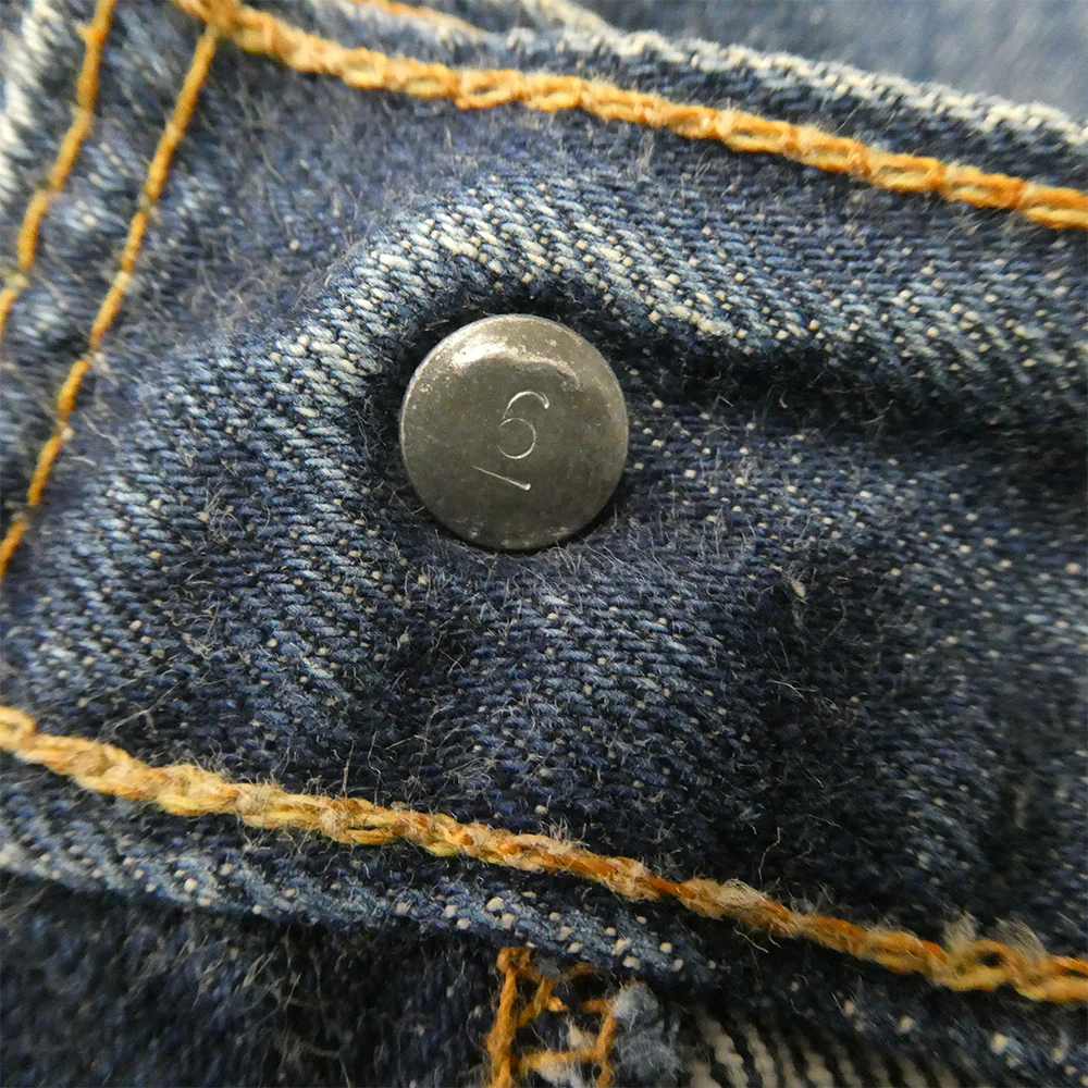 Levi's ãªãŒãã€ã¹ 501 66åæ äž¡é¢BIGE ããã°E ãã¿ã³è£6 ãã¿ã³ãã©ã€ ããã ãã³ã ãžãŒã³ãº ã€ã³ãã£ãŽãã«ãŒç³» ãµã€ãºäžæãäžå€ã - Image 7