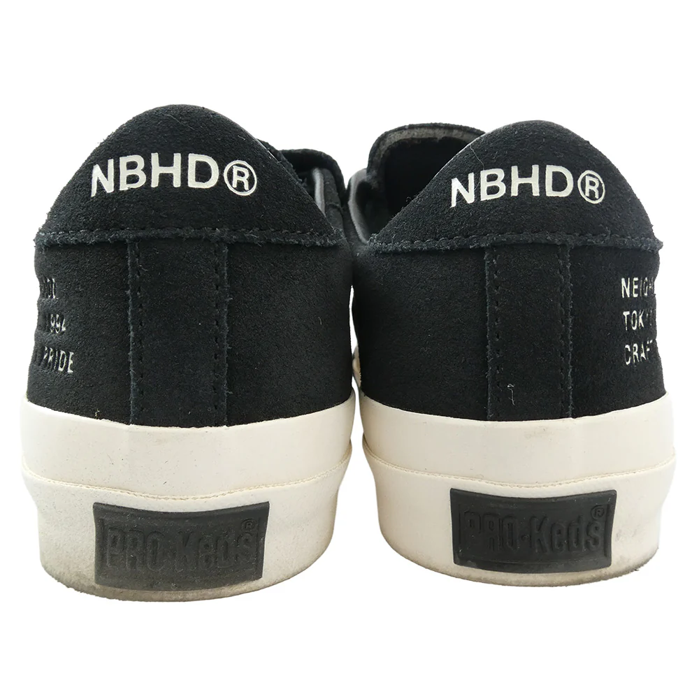 NEIGHBORHOOD ネイバーフッド 25260PKN-FWM01 ROYAL PLUS SUEDE LO ローカット スニーカー ブラック ブラック系 25.5cm【中古】 - Image 4