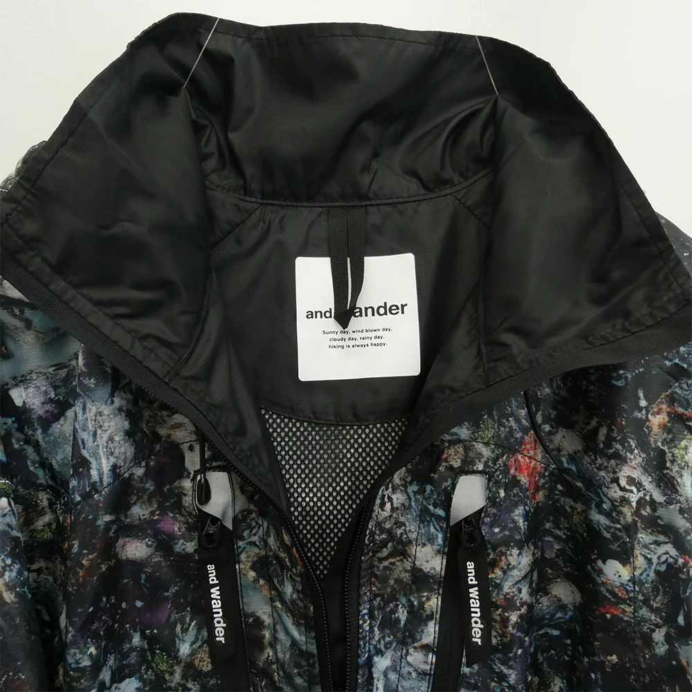 and wander アンドワンダー 574-0221007 stone printed rip coat リフレクター ストーン プリント リップ コート マルチカラー系 2【極上美品】【中古】 - Image 3