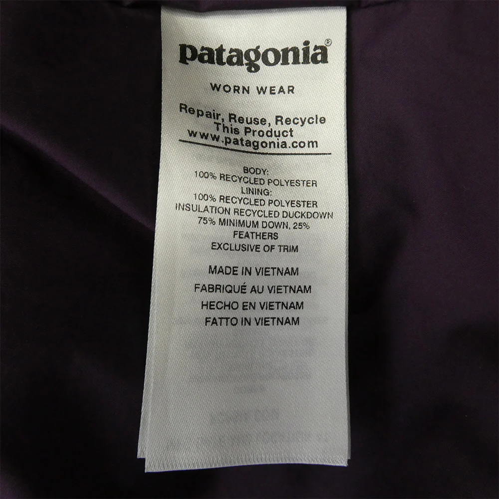 patagonia ãã¿ãŽã㢠19AW 28441 W's Down With It Parka ãŠã£ã¡ã³ãº ããŠã³ ãŠã£ãº ã€ãã ããŒã« ã³ãŒã ããŒãã«ç³» XLãäžå€ã - Image 8