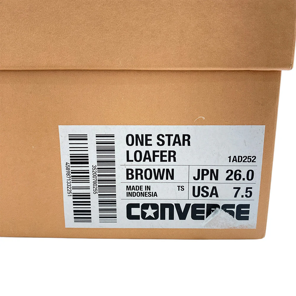 CONVERSE コンバース 1AD252 × NEXUSVII ネクサスセブン ADDICT アディクト ONE STAR LOAFER ワンスター スエード ローファー ブラウン系 26cm【中古】 - Image 7