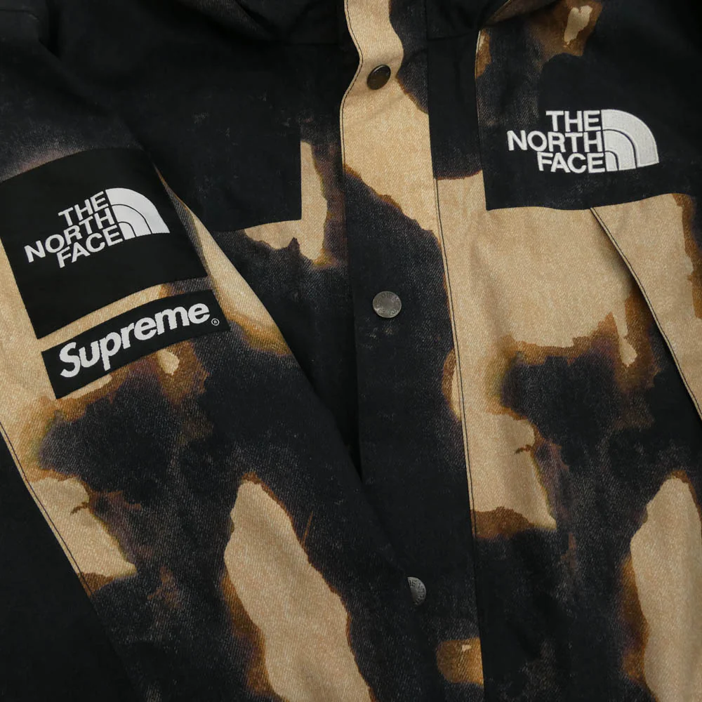Supreme シュプリーム 21AW NP52100I × THE NORTH FACE ノースフェイス Bleached Denim Print Mountain Jacket ブリーチデニムプリント マウンテンジャケット マルチカラー系 S【美品】【中古】 - Image 5