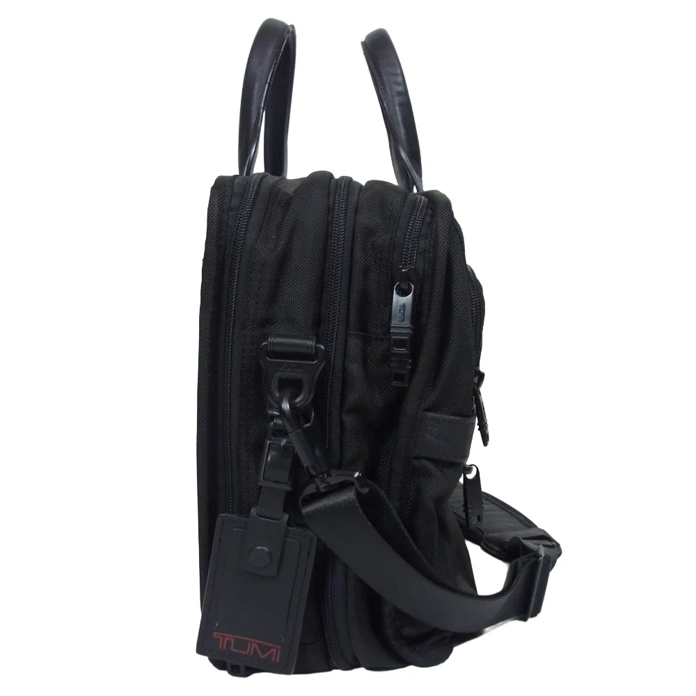 TUMI トゥミ 26141D2 アルファ2 エクスパンダブル 2WAY ショルダーバッグ ビジネスバッグ ブラック系【中古】 - Image 3