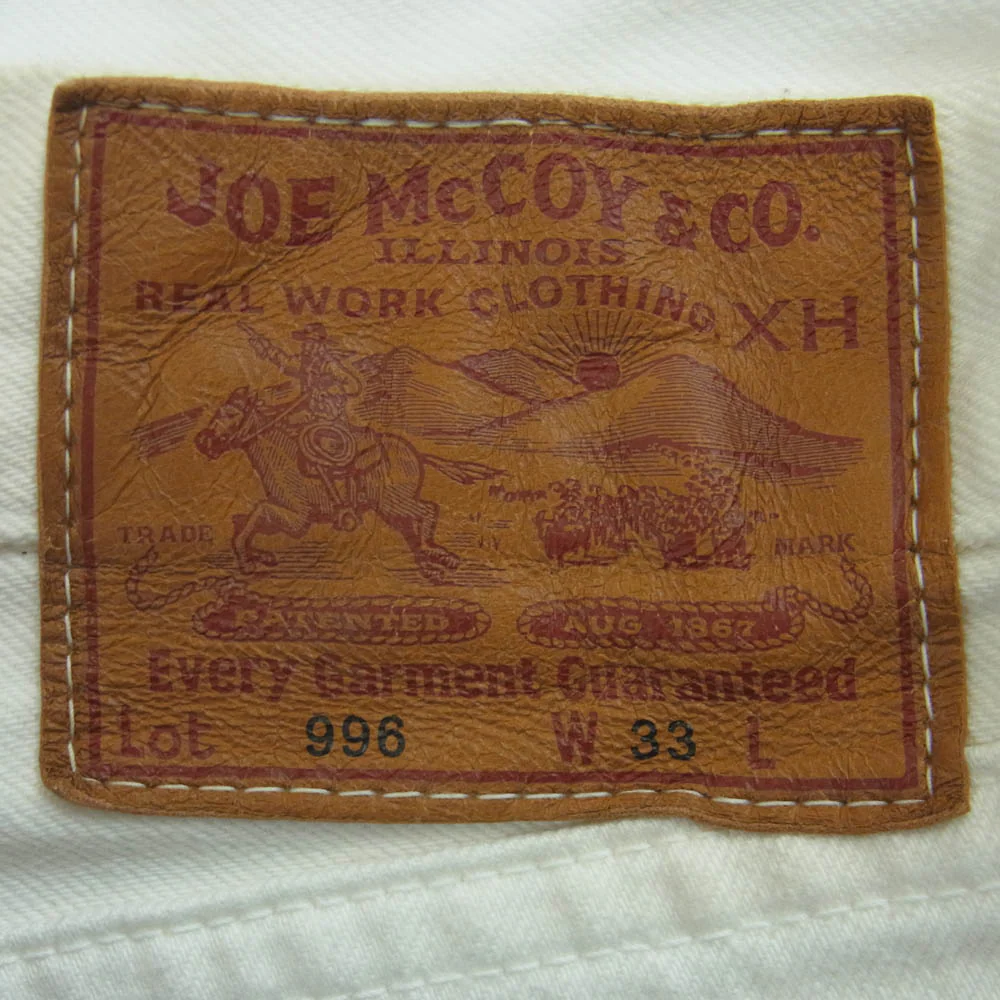The REAL McCOY'S ザリアルマッコイズ MP21015 Lot.996 ホワイト デニム パンツ コットン 日本製 ホワイト系 W33【中古】 - Image 3