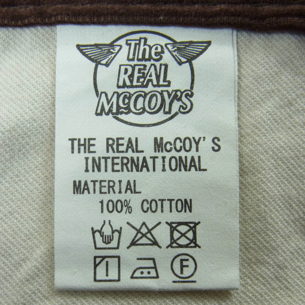 The REAL McCOY'S ザリアルマッコイズ MP22107 CORDUROY TROUSERS Lot. 906 コーデュロイ トラウザーズ パンツ ブラウン系 W34 L36【中古】 - Image 4