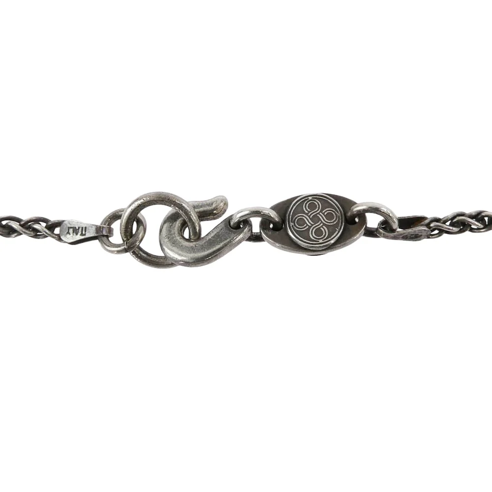 チョロス BEADS NECKLACE 金メタル付きビーズ ネックレス 45cm シルバー系【中古】 - Image 6