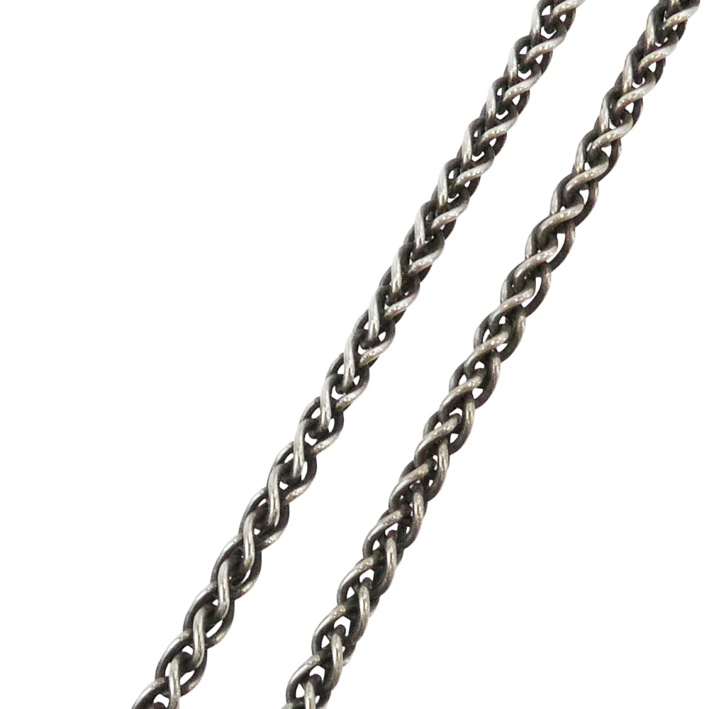 チョロス BEADS NECKLACE 金メタル付きビーズ ネックレス 45cm シルバー系【中古】 - Image 9