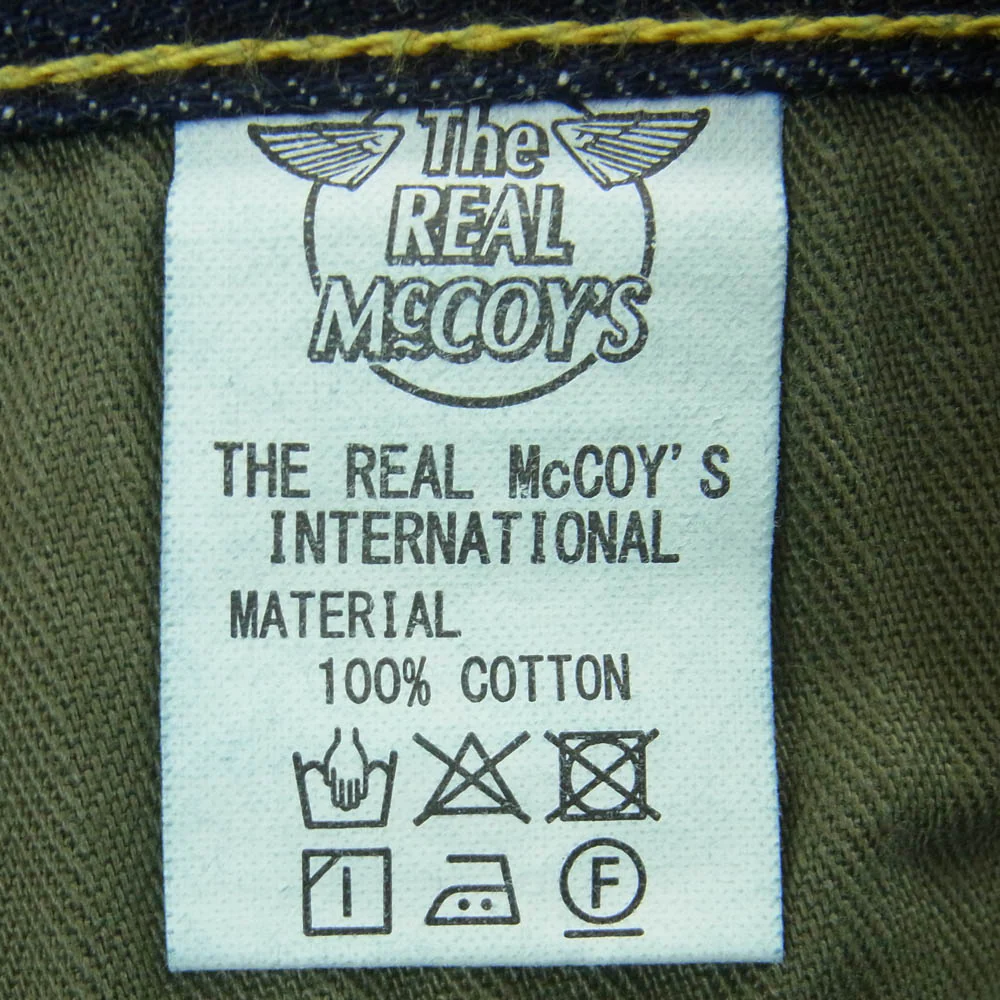 The REAL McCOY'S ザリアルマッコイズ MP20009 Lot.S003 大戦モデル デニム パンツ インディゴブルー系 W32 L36【美品】【中古】 - Image 4