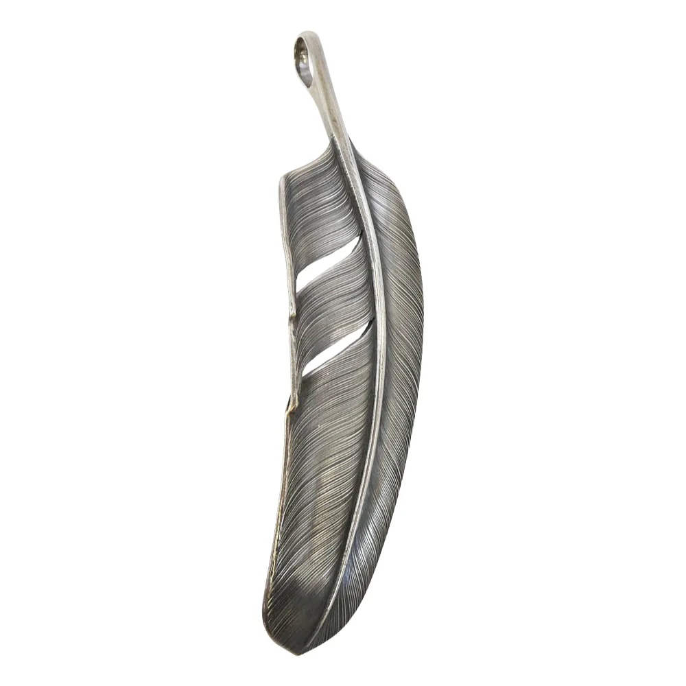 チョロス Feather フェザー ペンダント トップ Lサイズ シルバー系【中古】