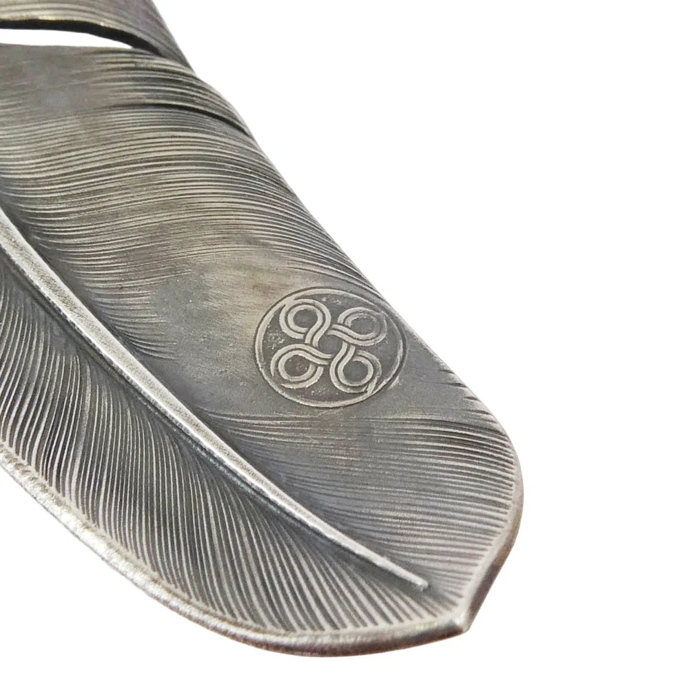 チョロス Feather フェザー ペンダント トップ Lサイズ シルバー系【中古】 - Image 4