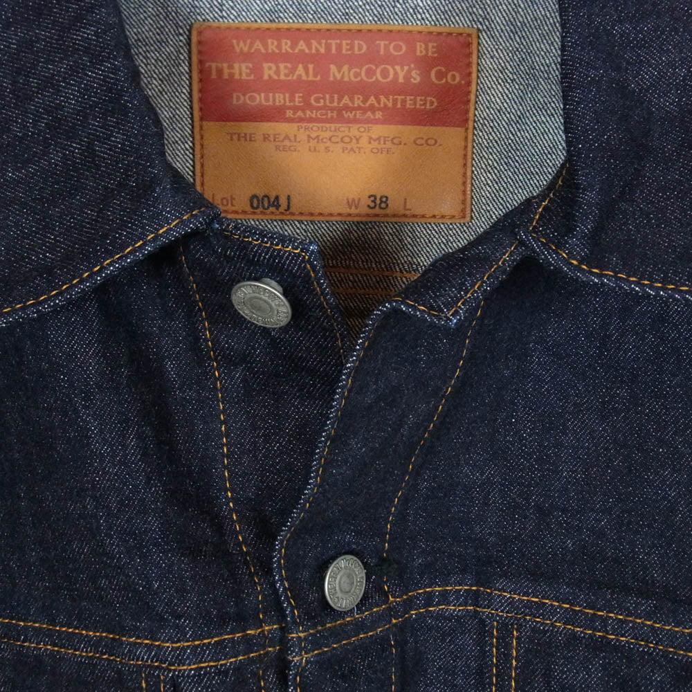 The REAL McCOY'S ザリアルマッコイズ MJ21129 Lot. 004J 3rd Type デニム ジャケット インディゴブルー系 38【美品】【中古】 - Image 3
