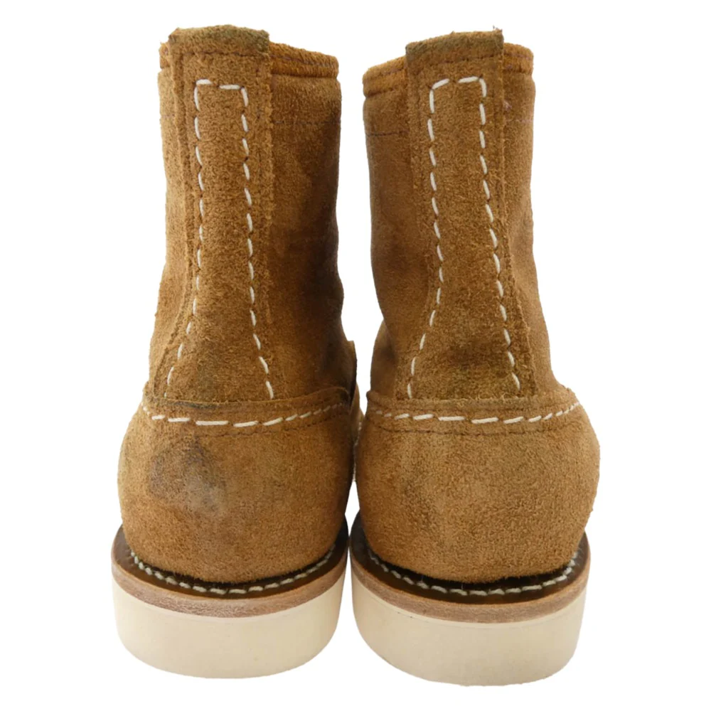 WESCO ウエスコ Custom Jobmaster Roughout カスタムジョブマスター 7インチ ラフアウト セミレーストゥ ブーツ ブラウン系 イエロー系 US7.5E【中古】 - Image 3
