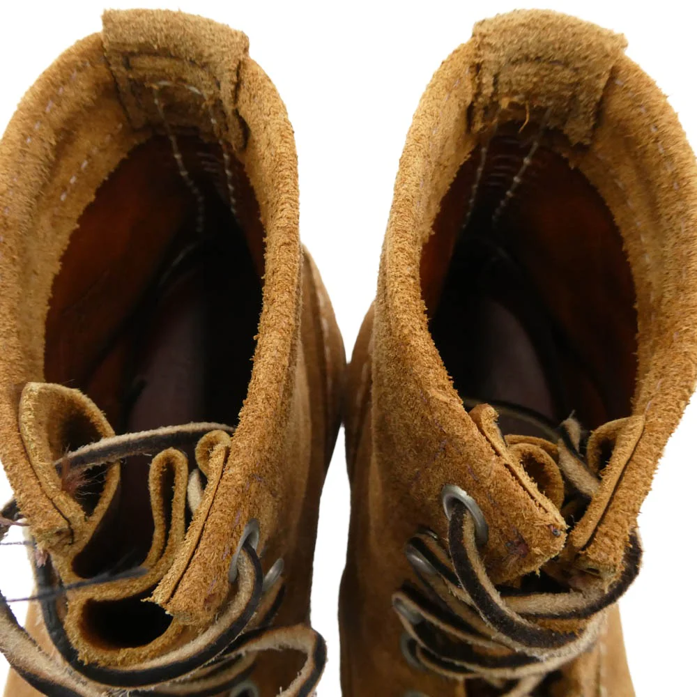 WESCO ウエスコ Custom Jobmaster Roughout カスタムジョブマスター 7インチ ラフアウト セミレーストゥ ブーツ ブラウン系 イエロー系 US7.5E【中古】 - Image 5