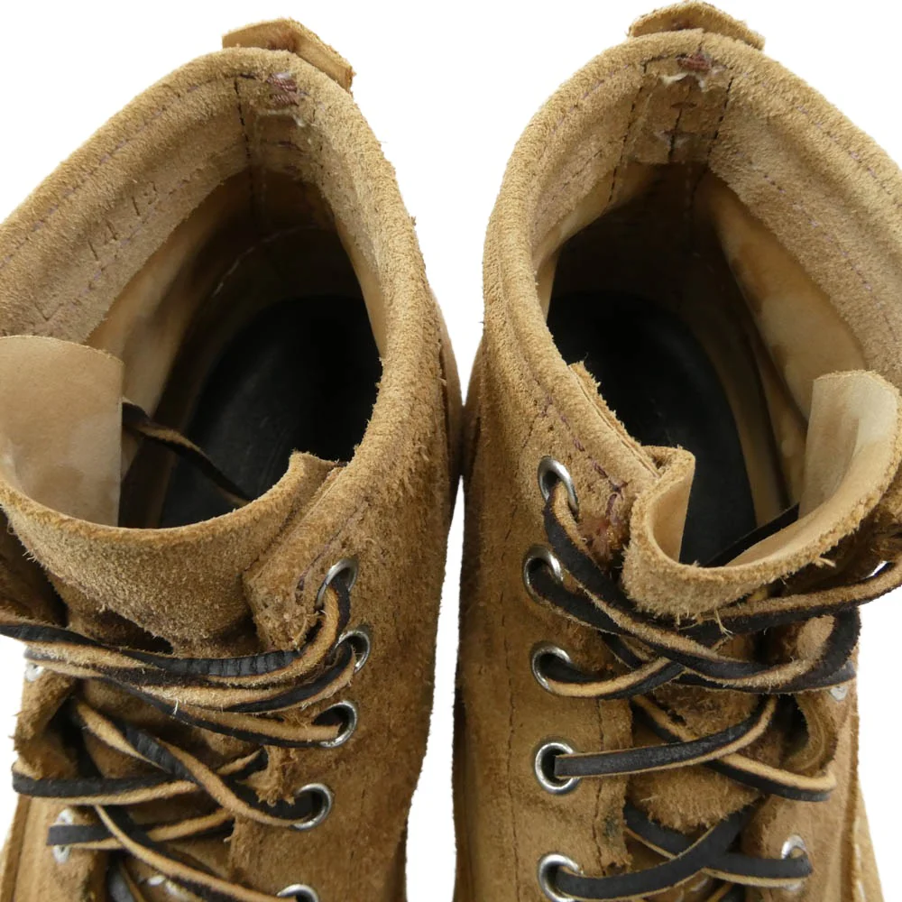 WESCO ウエスコ Custom Jobmaster BURLUP ROUGHOUT カスタムジョブマスター 6インチ バーラップラフアウト ブーツ ブラウン系 US7.5E【中古】 - Image 5