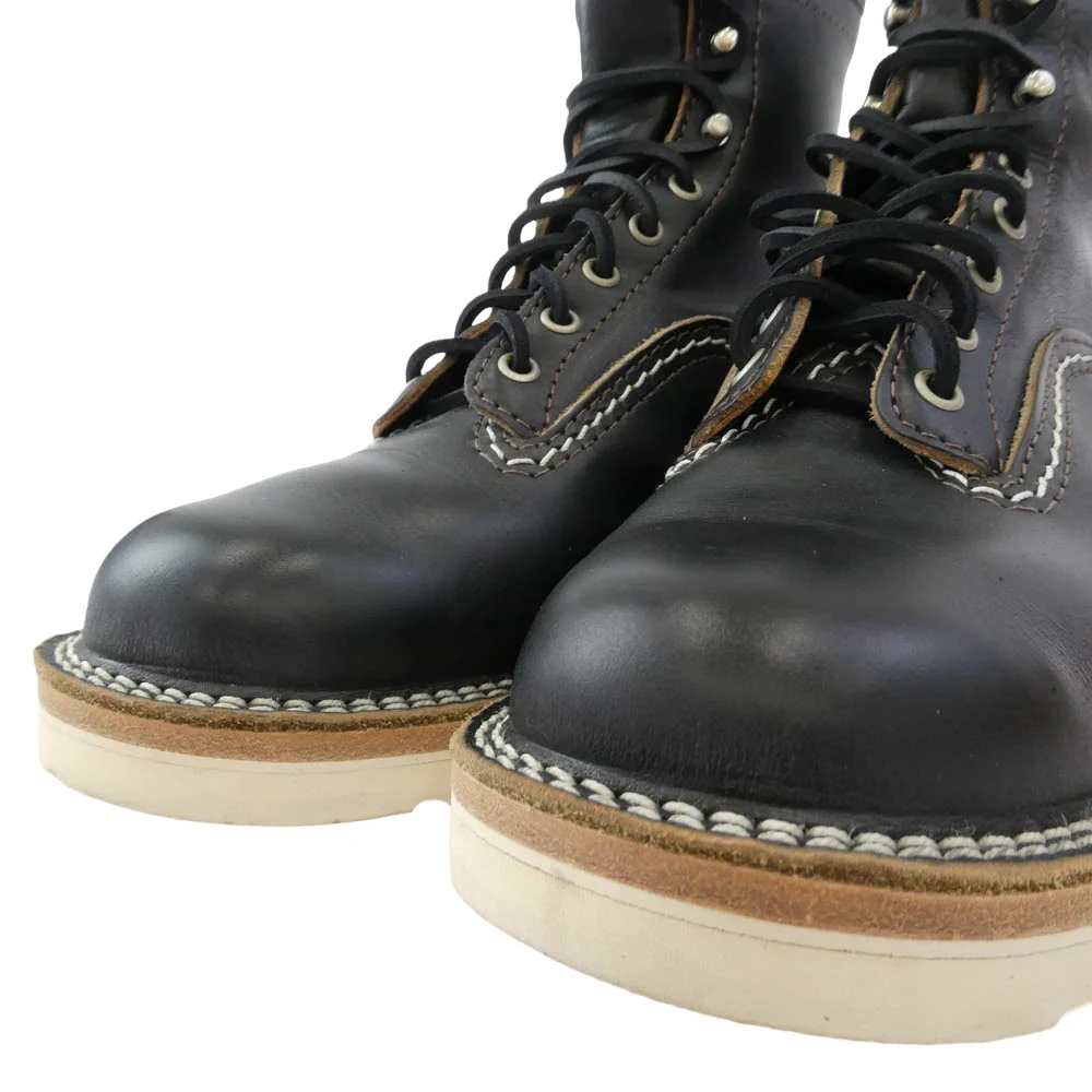 WESCO ウエスコ Custom Jobmaster Horsehide カスタムジョブマスター 7インチ 茶芯 ホースハイド セミレーストゥ ブーツ ブラック系 US7.5E【中古】 - Image 4