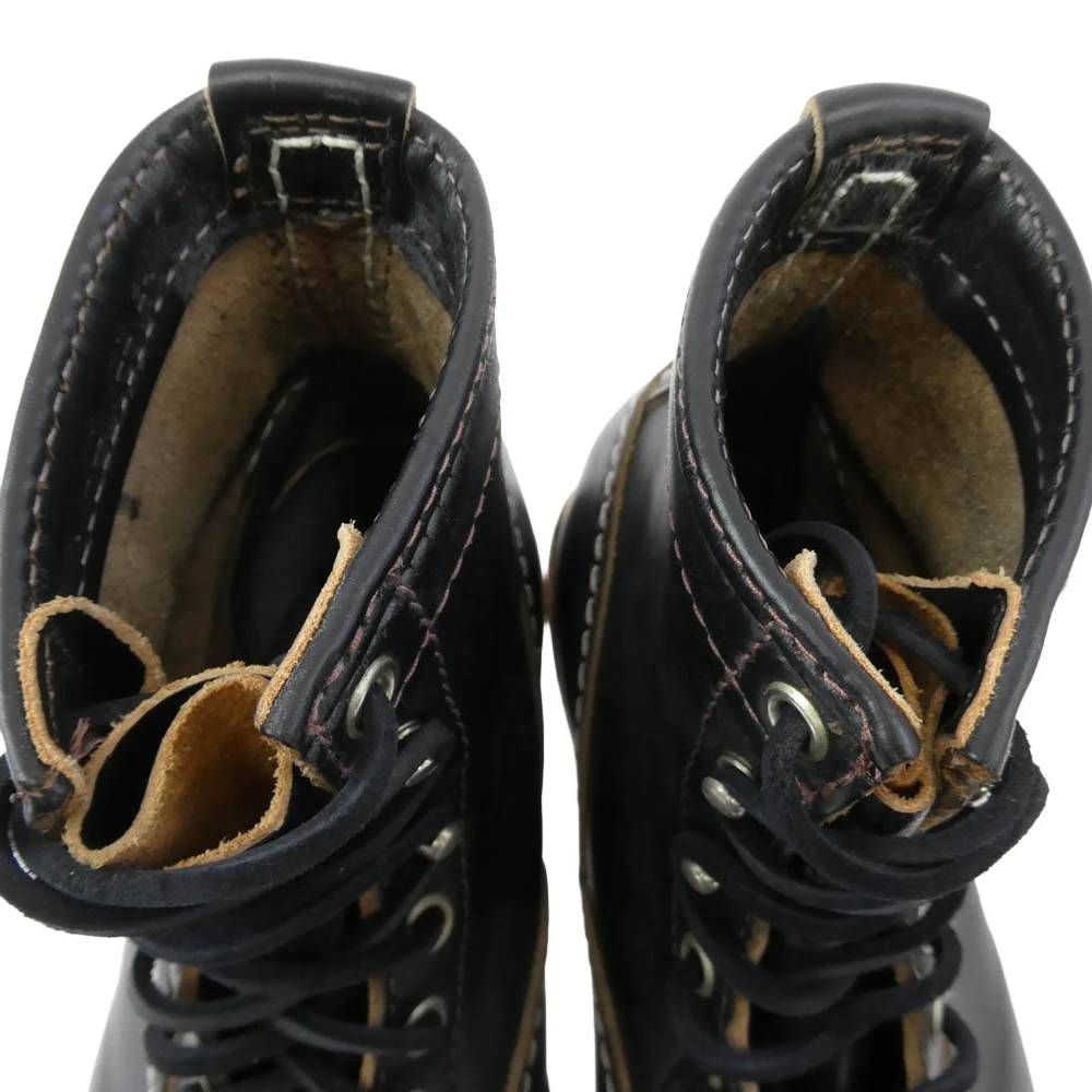 WESCO ウエスコ Custom Jobmaster Horsehide カスタムジョブマスター 7インチ 茶芯 ホースハイド セミレーストゥ ブーツ ブラック系 US7.5E【中古】 - Image 5